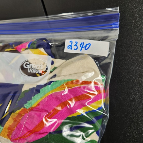 Palms Away Tropical Maxi Dress Oversize Dolman Sleeves Sz S CRUISE VACATION Beac - Picture 15 of 16